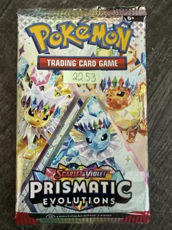 Heavy 22.53! Pokemon Prismatic Evolutions Booster Pack Sealed! Demi-God PackU! - Image 4