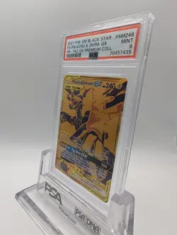 POKEMON PIKACHU & ZEKROM GX FULL ART PREMIUM COLLECTION PROMO SM248 PSA 9 MINT - Image 3