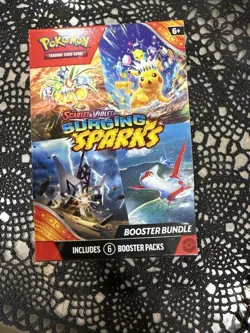 Pokemon TCG Scarlet & Violet Surging Sparks Booster Bundle 6 Packs, New Sealed - Image 1