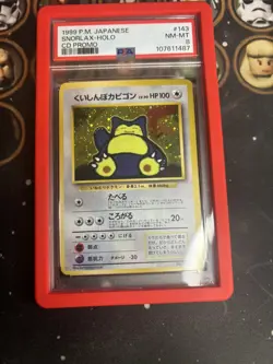 1999 Japanese CD PROMO Pokemon SNORLAX #143, Holo PSA 8 - Image 3