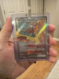 Pokemon TCG Team Rockets Moltres EX#208/182 Destined Rivals Stamped - Image 1
