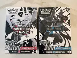 Pokemon Scarlet & Violet White Flare Black Bolt Booster Bundle Boxes English - Image 1