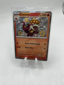 Pokemon TCG - Crocalor - SVP-080 Black Star Promo - Baby Shiny Paldean Fates NM - Image 1