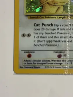 2000 Pokemon Meowth 10 Holo Black Star Promo Gameboy Factory Sealed - Image 3