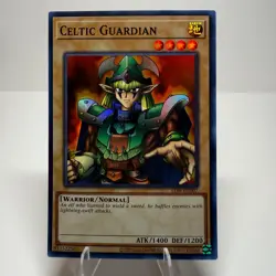 🔥 YUGIOH Celtic Guardian LOB-EN007 SUPER RARE HOLOFOIL LP 25TH ANNIVERSARY - Image 2