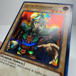 🔥 YUGIOH Celtic Guardian LOB-EN007 SUPER RARE HOLOFOIL LP 25TH ANNIVERSARY - Image 3
