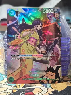 Okiku OP01-035 SP (Full Art) 500 Years in the Future ONE PIECE Card English NM - Image 1