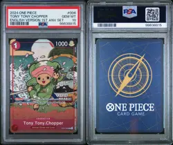2024 ONE PIECE ENGLISH VERSION 1ST ANNIVERSARY SET #006 TONY TONY CHOPPER PSA 10 - Image 2