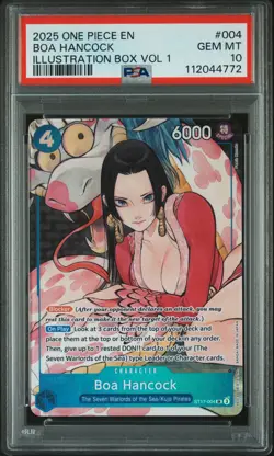 2025 ONE PIECE PROMOS ILLUSTRATION BOX VOL.1 #004 BOA HANCOCK PSA 10 - Image 1