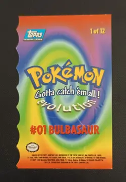 Die Cut Bulbasaur #01 Topps Pokemon First Movie Card 1999 - Image 2