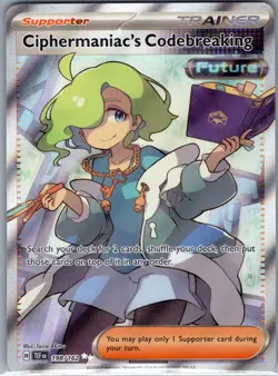Ciphermaniac's Codebreaking 198/162 SV05: Temporal Forces - Pokemon Card - NM - Image 1