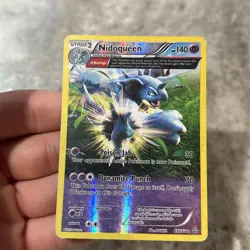 Nidoqueen 69/160 XY Primal Clash Pokemon Reverse Holo Rare Card Played - Image 2