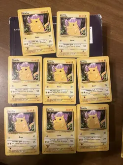 Pokemon Tcg pikachu card Lot (11) Base Set Base Set 2 58/102 87/130 - Image 1