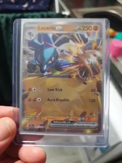 Lucario EX 082/142 S&V Stellar Crown Holo Double Rare Pokemon Card - Image 1