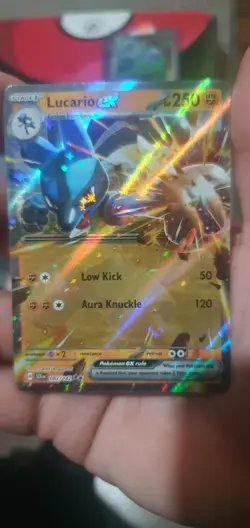 Lucario EX 082/142 S&V Stellar Crown Holo Double Rare Pokemon Card - Image 5