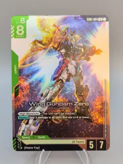 Wing Gundam Zero GD01-024 Newtype Rising Gundam Card Game TCG NM LR Foil - Image 1