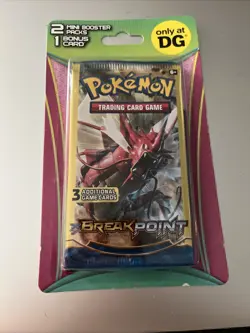 1 - Pokemon Break Point DG Blister Pack - 2 Mini Booster Packs & 1 Bonus Card - Image 1