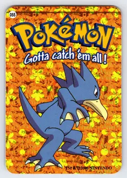 Golduck #055 2000 Pokemon Vending Prism Holo Sticker Card Nintendo Authentic Nm - Image 1