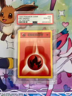 PSA 10 Fire Energy 98/102 Base Set (1st Edition & Shadowless) Pokemon Card - Image 1