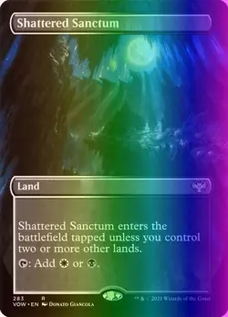 1x NM Shattered Sanctum [Borderless Foil] - Innistrad: Crimson Vow MTG - Image 1