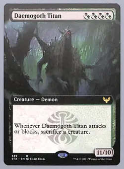 Daemogoth Titan - Extended Art - 339 - Strixhaven: School of Mages (STX) MTG - Image 1