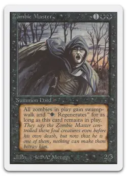 Zombie Master (NM) Unlimited Edition 2ED Magic MTG - Image 1