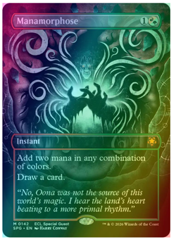 Manamorphose - Foil - Borderless Special Guests Lorwyn Eclipsed MTG - Image 1