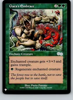 Gaea's Embrace - The List (Urza’s Saga) - USG-255 - Regular - NM - MTG - Image 1
