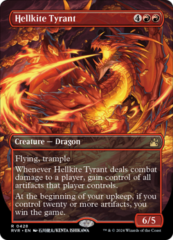 Hellkite Tyrant (Anime Borderless) [Ravnica Remastered] Magic MTG - Image 1