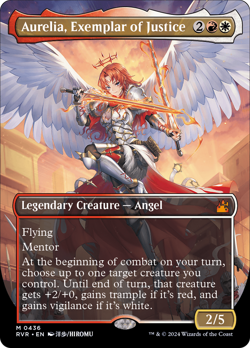 Aurelia, Exemplar of Justice (Anime Borderless) [Ravnica Remastered] Magic MTG - Image 1
