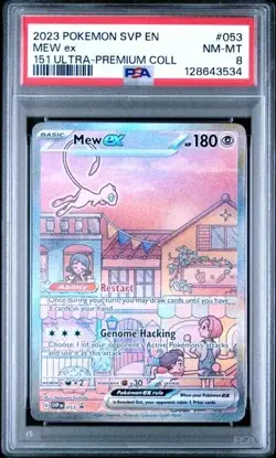 MEW EX #053 PSA 8 • 2023 POKEMON SVP EN-SV PROMO 151 ULTRA-PREMIUM COLLECTION - Image 1