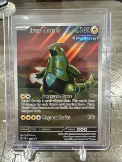 Iron Thorns SVP098 Black Star Promo Holo Illustration Rare Pokemon Card 2024 NM - Image 1