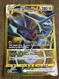 Pokemon TCG Origin Forme Dialga VSTAR 210/189 Swsh10: Astral Radiance Secret - Image 1