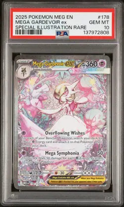 2025 POKEMON MEG EN-MEGA EVOLUTION #178 MEGA GARDEVOIR EX PSA 10 - Image 1