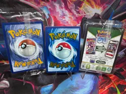 Pokemon TCG 151 UPC Promo Set Mew 053 Mewtwo 052 Metal Mew 205/165 New Sealed B - Image 2
