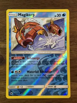 2017 Pokemon Crimson Invasion Magikarp Reverse Holo 17/111 NM/M - Image 1
