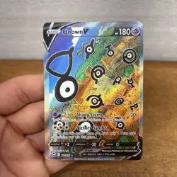 Pokemon Unown V Full Art Ultra Rare Holo Alternate 177/195 Silver Tempest - Image 1