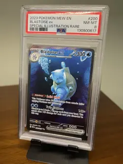 2023 POKEMON MEW EN-151 SPECIAL ILLUSTRATION RARE #200 BLASTOISE EX PSA 8 - Image 1