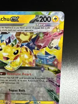 Pikachu ex - Double Rare SV08: Surging Sparks 057/191 NM Holo Pokemon Same Day - Image 3
