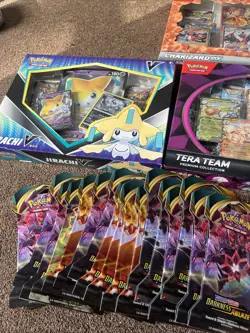 Pokemon TCG Bundle Lot of 5 boxes and 21 packs separate - Image 2