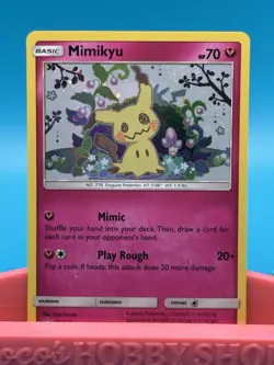 Pokemon TCG Mimikyu Black Star Promos SM163 Holo - Image 2