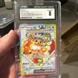 Pokemon TCG Eevee EX Black Star Promos-174 CGC 8 NM LOW POP - Image 1