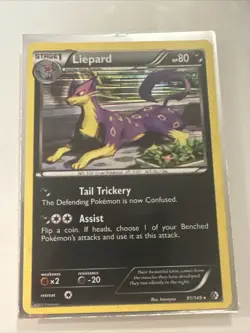 Pokemon TCG Liepard Boundaries Crossed 91/149 Holo Holo Rare NM - Image 5