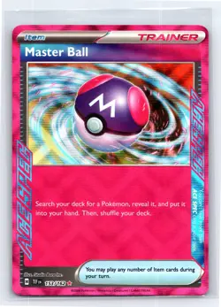 Pokemon TCG - SV05 Temporal Forces - Ace Spec Master Ball Holo Rare 153/162 - Image 1