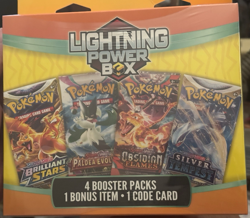 Pokemon TCG Lightning Power BOX With 4 Pokemon Packs-Mystery Box Factory Sealed* - Image 2