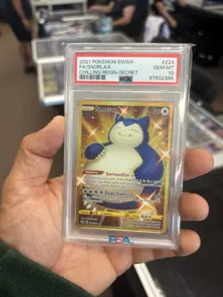 Pokemon TCG Snorlax (Secret) 224/198 Swsh06: - Chilling Reign Holo PSA 10 - Image 1