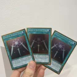 3X Swords of Revealing Light - PGLD-EN057 - Gold Rare Unl NM-LP Yugioh Playset - Image 1
