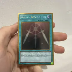 3X Swords of Revealing Light - PGLD-EN057 - Gold Rare Unl NM-LP Yugioh Playset - Image 2