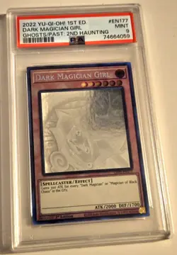 2022 YU-GI-OH! Dark Magician Girl GFP2-EN177 GHOST RARE PSA 9 - Image 3