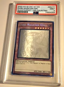 2022 YU-GI-OH! Dark Magician Girl GFP2-EN177 GHOST RARE PSA 9 - Image 4